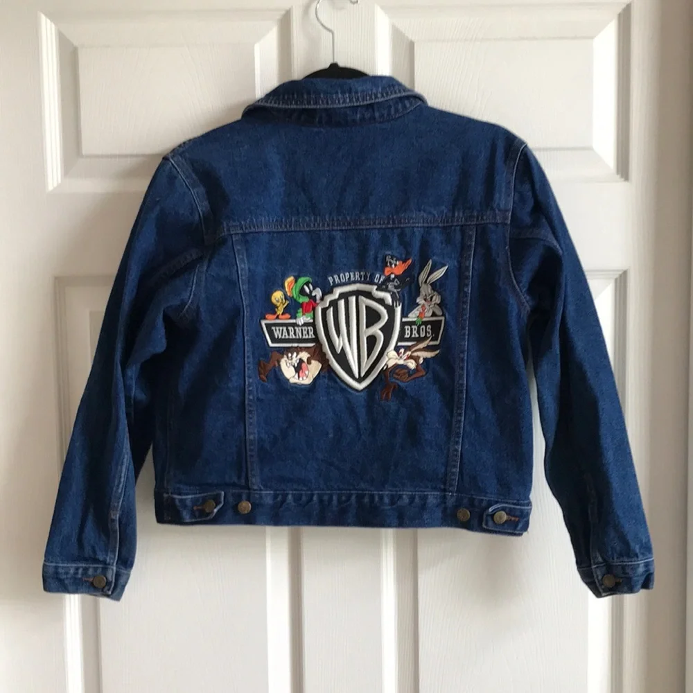 VTG Warner Bros Looney‎ Tunes Denim Jacket / 10-12